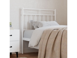 Cabecero de metal blanco de 75 cm