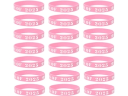 Conjunto Tofficu com 25 pulseiras de silicone para treinamento, acessórios decorativos para sala de aula, festivais e eventos.
