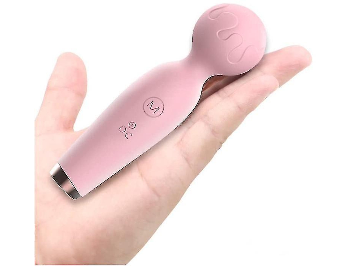 Mini Massageador De Costas Atualizado Bestvite - Massageador Corporal Sem Fio Com 10 Modos Poderosos Para O Corpo Alivia O Pescoço (rosa)
