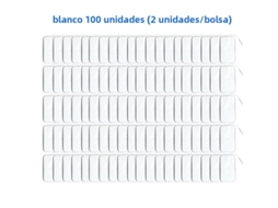 (branco, 100 Unidades, 5x9cm) Adesivos De Eletrodo Não Tecido, 5*9cm, Com Conector De 2mm