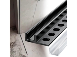 Painel Fixo Para Porta De Chuveiro Sem Moldura, Canal Em U Profundo, Ranhura Fixa Embutida Para Vidro De 8mm, 10mm E