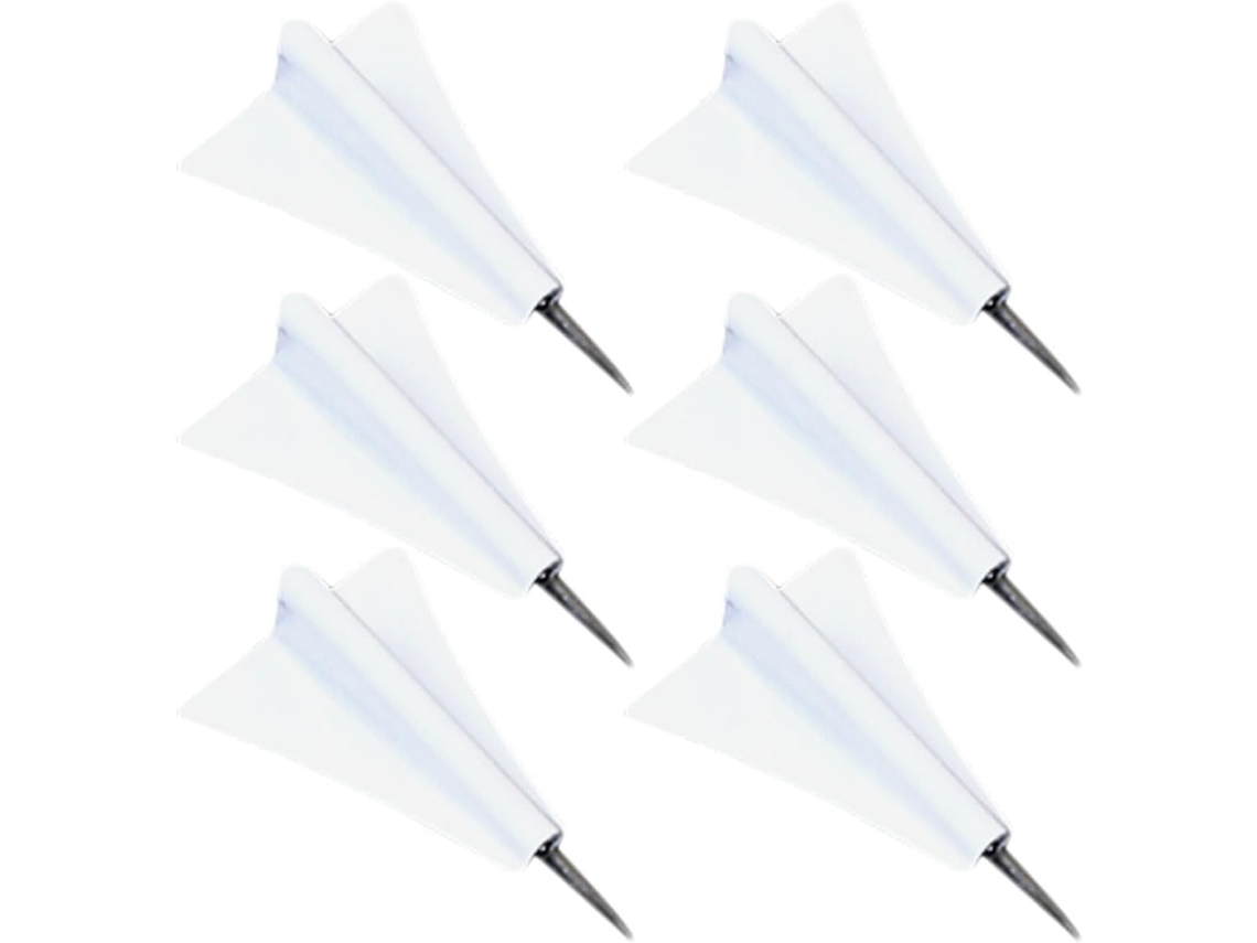 Mikikit Conjunto De 6-tachinhas Decorativas Rosa Em Formato Avião Papel, Compactas E Duráveis Para Murais, Quartos