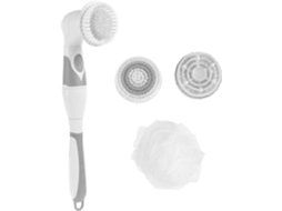 Escova De Banho Elétrica 1-conjunto, Impermeável, Cabo Longo, Leve, Em Abs, Com Orifício Para Pendurar, Acessório De