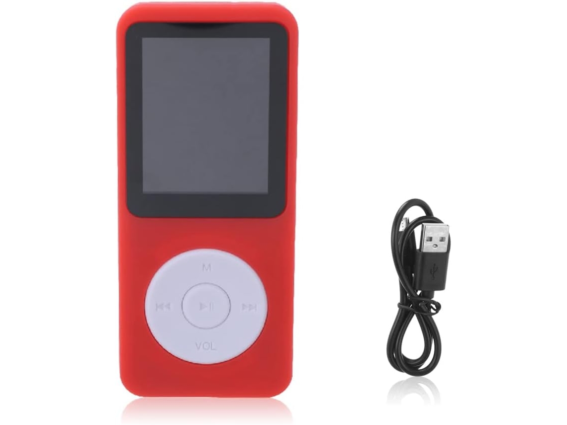Reprodutor de MP3 de 32 GB, MP4, Bluetooth, leitor de e-books de 32 GB, compatível com mini vídeos musicais, acessórios para Red