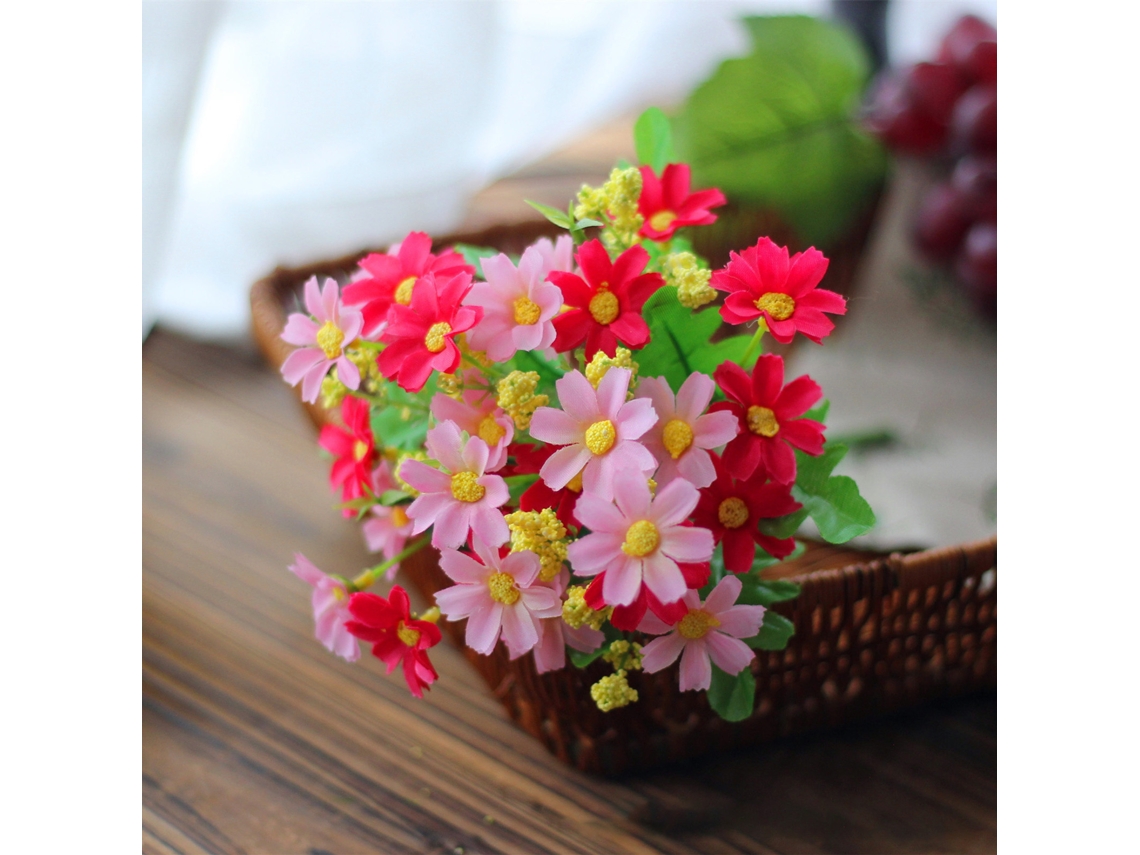 Flor Artificial Margarida 28 Peças Ambientalmente Amigável S/MARCA