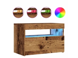 Tv Cabinet, Tv Cabinets Vidaxl Marrom Madeira Processada (n/a)