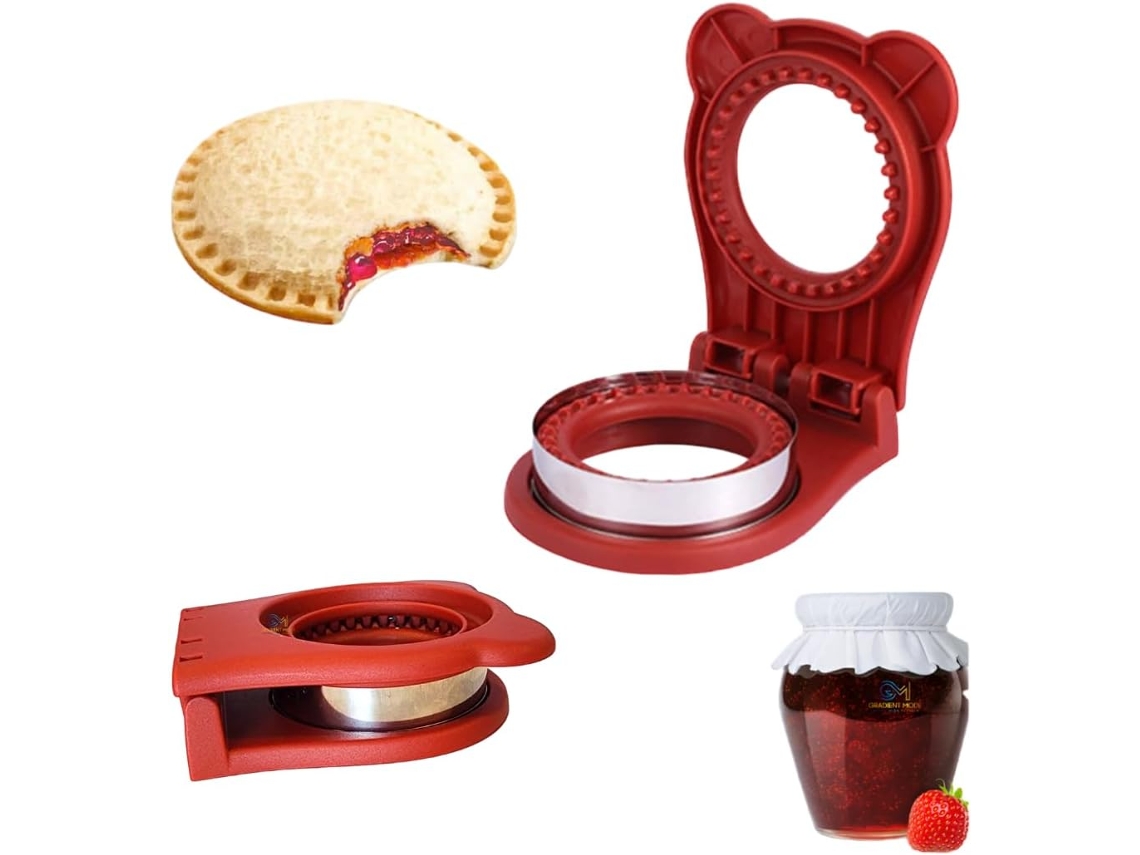 Cortador E Selador De Sanduíches, Para Pão, Lancheiras, Biscoitos E Café Da Manhã, Com Corte Uniforme E Manuseio Seguro