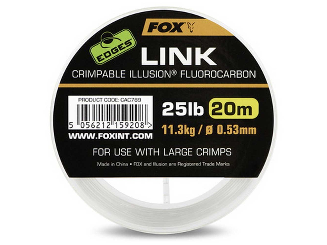 Fluorocarbono Edges Link Illusion 20 M Transparente 0.640 Mmfox International