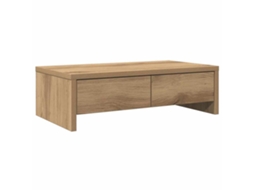Monitor Stand, Monitor Stands Vidaxl Marrom Madeira Processada (50 X 27 X 15 Cm)