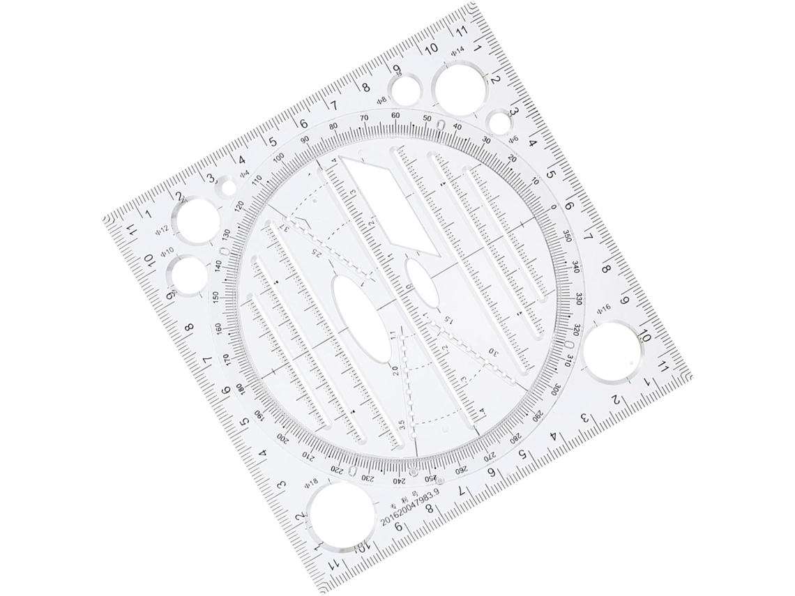 Régua Multifuncional De Plástico Para Decoração Escolar, Modelo