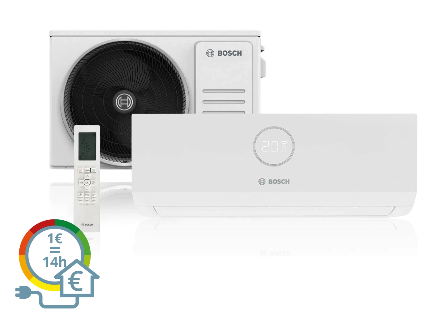 Ar Condicionado BOSCH 3000I 3.5 KW (24 m² - 12000 BTU - Branco)