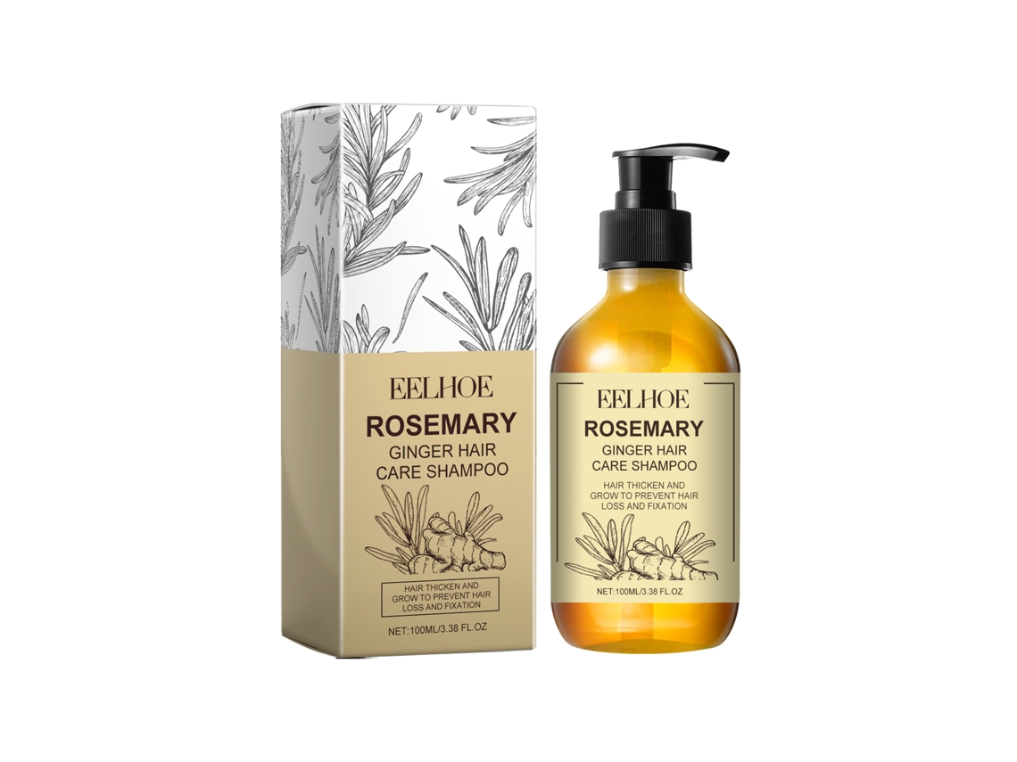 Shampoo Eelhoe para Cabelos Secos, Limpeza Profunda e Reforço com Alecrim e Gengibre LAXISCREED