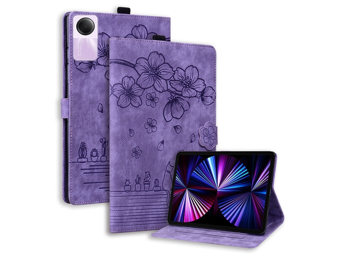 Capa Para Tablet Lurelia, Compatível Com Redmi Pad Se, Novo De 11" De 2023., Roxo, Couro Sintético