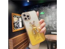 Capa de Telefone EOOCOO (cor Gradiente com Decoração de Strass)