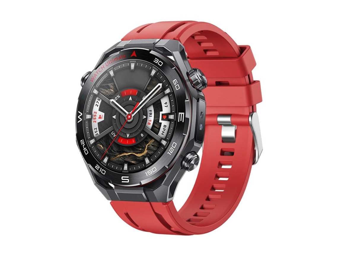 Bracelete para Huawei Watch Ultimate 2 XIAOMOYU em silicone cor única com fivela de pino vermelha