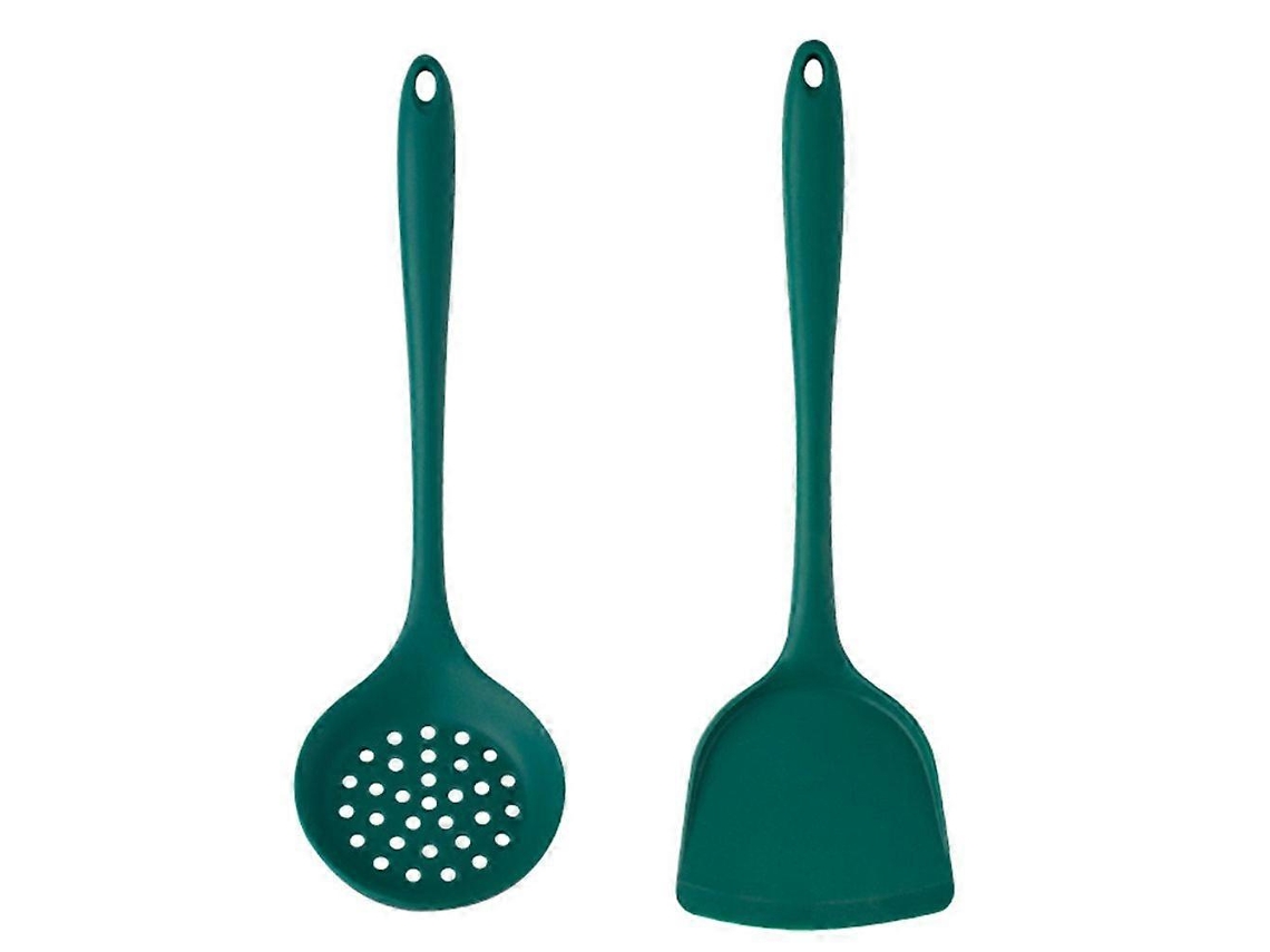 Conjunto De 1 Esptula E Colher Perfurada De Silicone Para Cozinha. Nostalgia88
