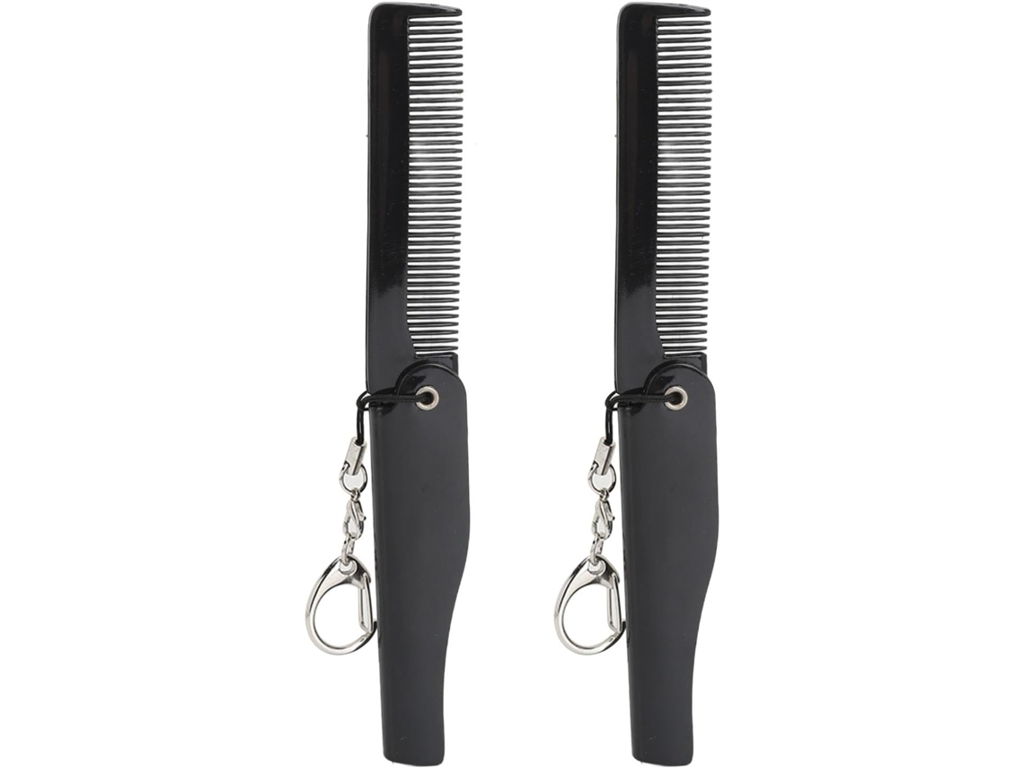 Escova De Cabelo Dobrável Portátil Para Homens, Pente De Bolso Para Viagem Com Dentes Finos, Antiestático Para Viagens