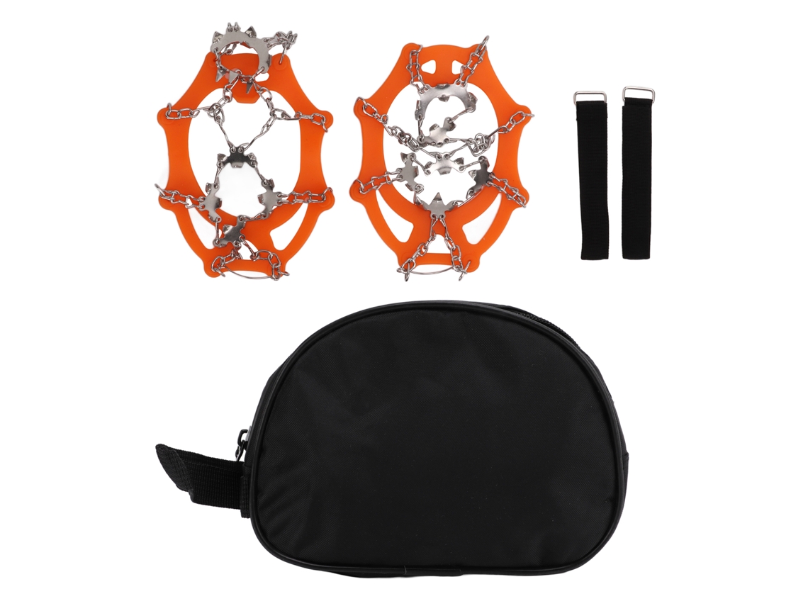 Crampons Antiderrapantes Aço Inox 19 Dentes L Laranja