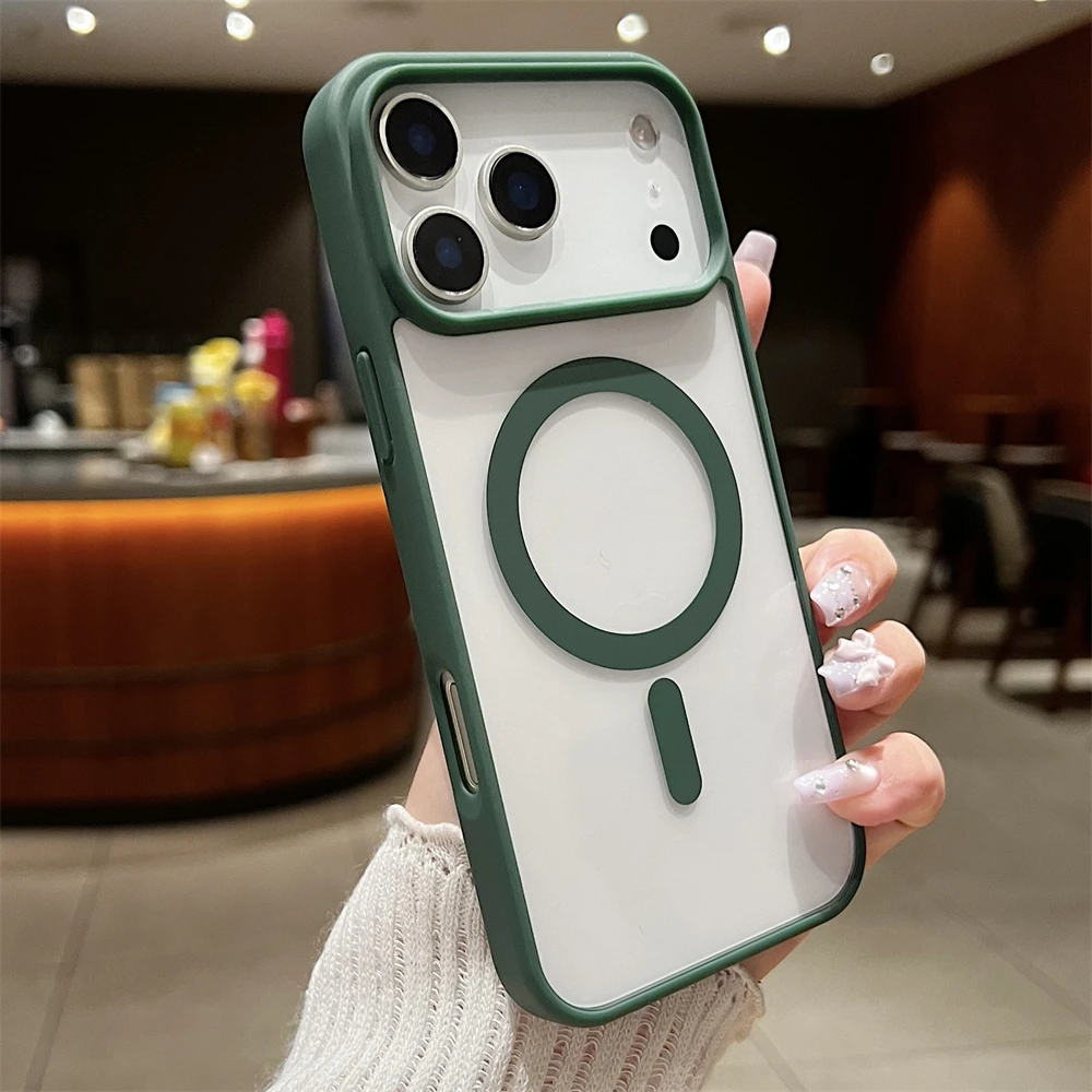(verde, Iphone 16e) Capa Ultrafina E Resistente A Impactos, Hipoalergênica E Compatível Com Carregamento Sem Fio Magnético.