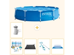 Intex Piscina Com Estrutura Redonda - 366x76 Cm - 6-peças S21004