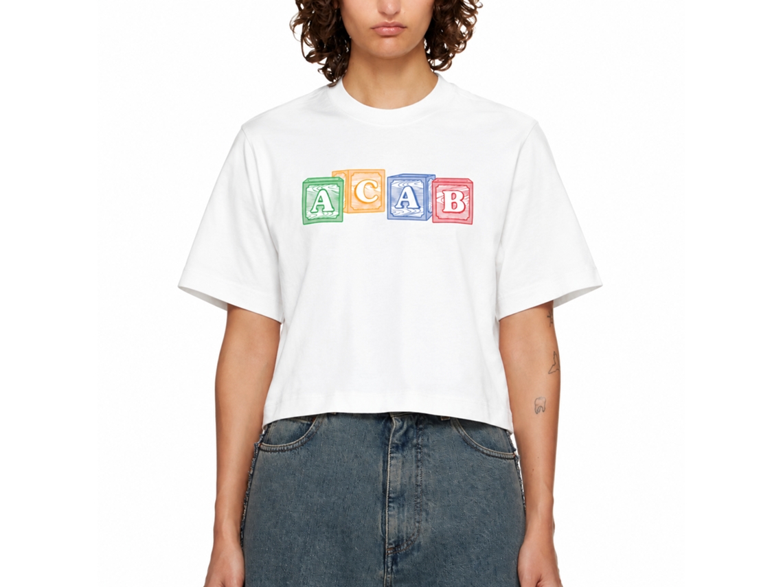 Camiseta Rockinstone Spelling Blocks Stringerarts com design exclusivo e exclusivo.