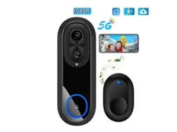 Campainha de Vídeo Wifi 5g 2.4g 1080p com Câmera de Intercomunicação Inteligente Sem Fio Ip65 À Prova Dágua e 7000 Brilvibera_ptg