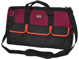 Bolsa Porta ferramentas para Alicates e Martelo em Nylon Oxford Preto Vermelho com Zíper CHABERLU