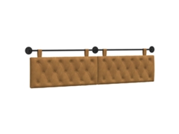 Conjunto 1 Cabeceira Moderna Vidaxl Castanho Veludo (210 X 55 X 7 Cm)
