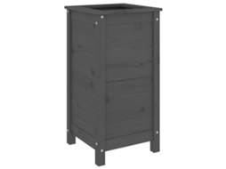 Garden Planter, Garden Planters Vidaxl Cinzeto Madeira De Pinho (40 X 40 X 78 Cm)