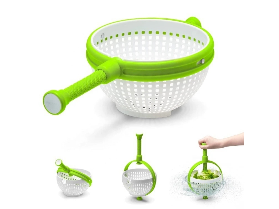 Centrífuga De Salada Base Antiderrapante Secagem Rápida Para Frutas E Vegetais