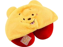 Almofada de Viagem com Capuz e Estampa Fofa do Ursinho Pooh, Ideal para Viagens de Carro, Avião, Avião e Longa Distância BRILVIBERA