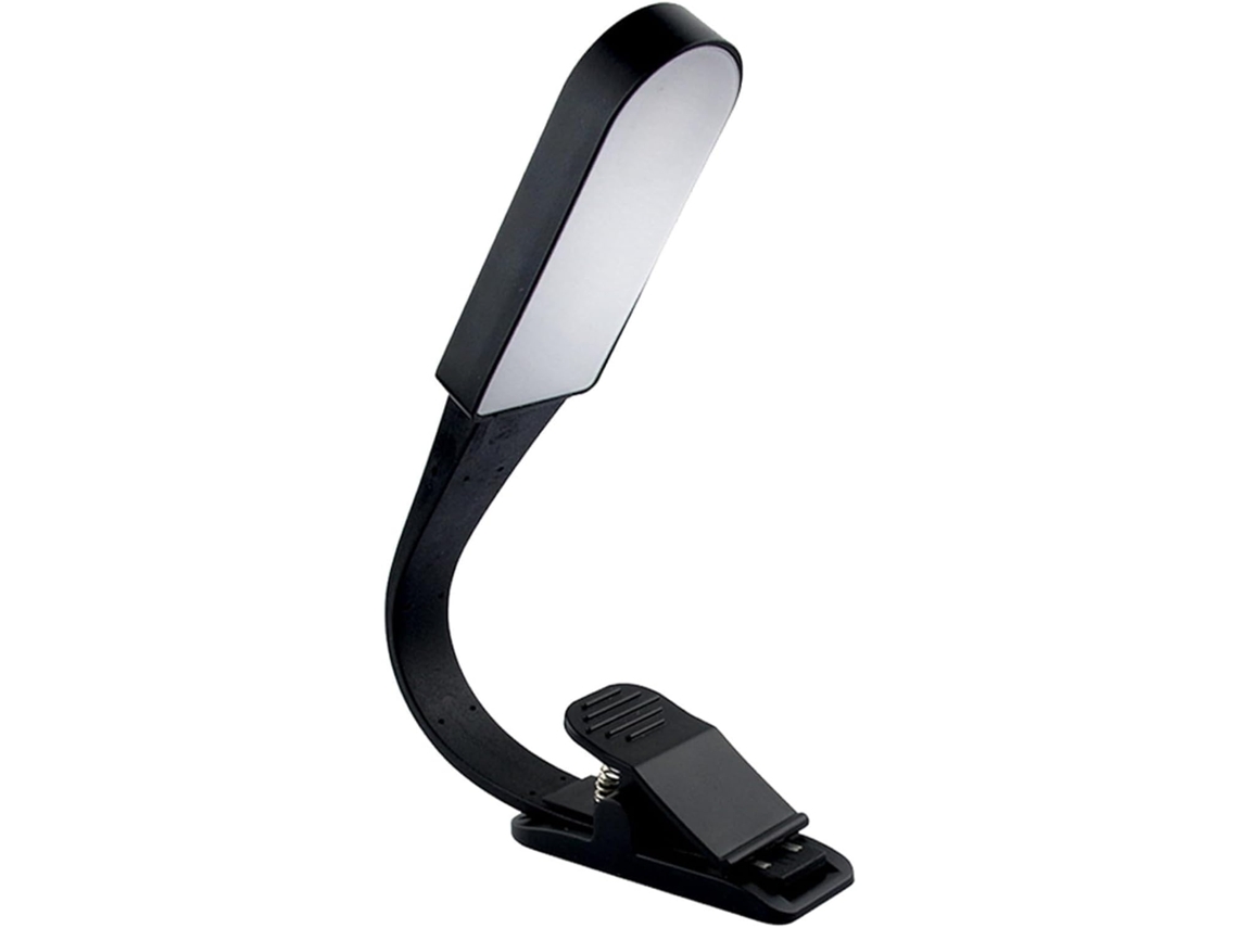 Luz De Leitura Led Toddmomy Com Intensidade Ajustável Por Toque, Preta, Com Clipe De Plástico, Proteção Para Os Olhos