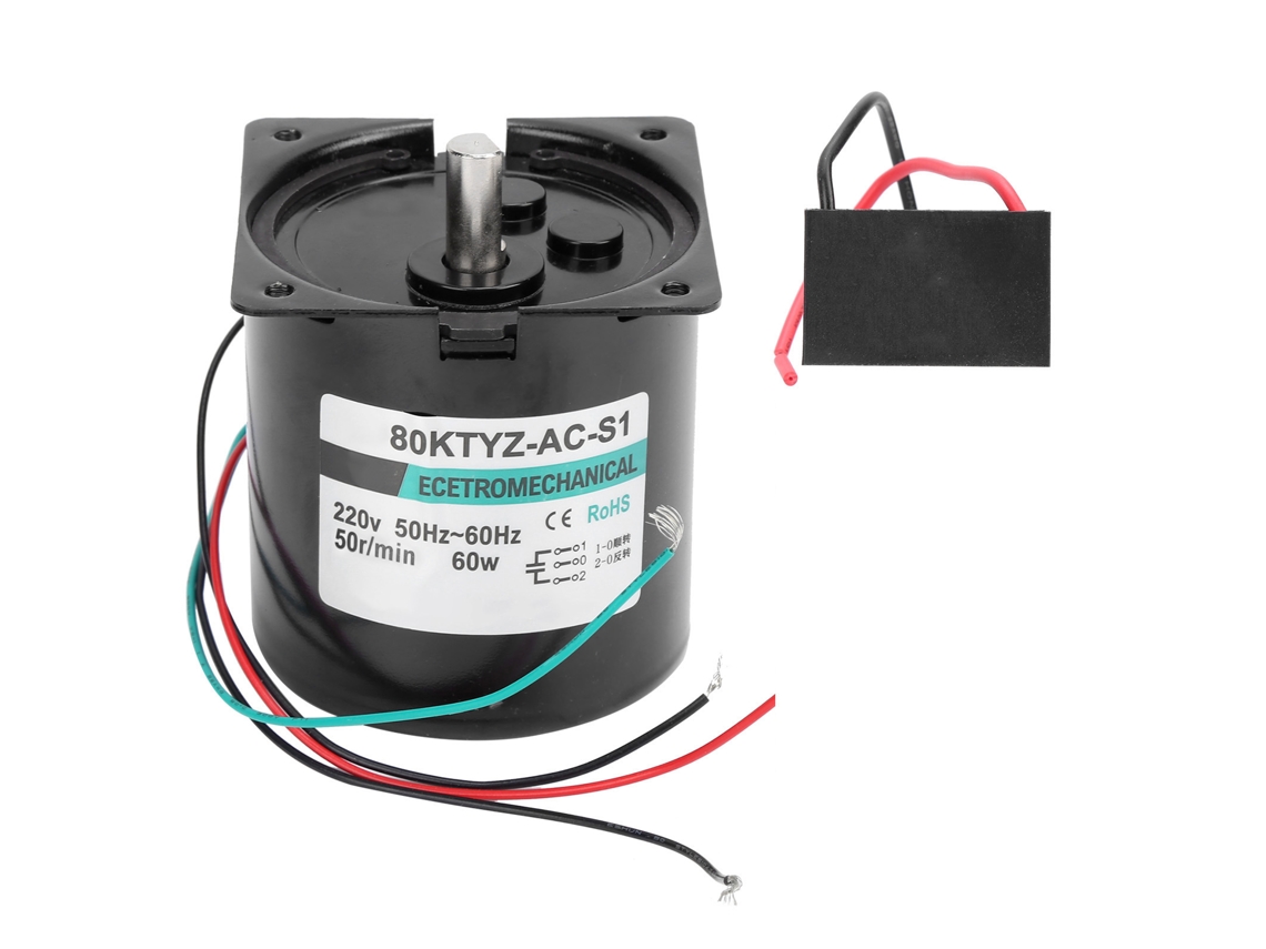 Motor Síncrono 60w Xd80ktyz 50rpm Grande Torção Baixa Velocidade