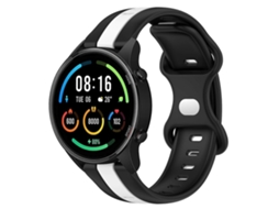 Pulseira De Silicone Bicolor Com Fecho Borboleta De 22 Mm Para Xiaomi Mi Watch Sport