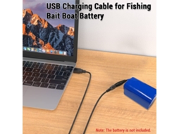 Cabo Usb 3.3ft para Recarga de Bateria de Barco Isca