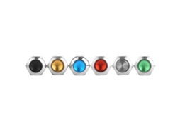 6 Interruptores Push button Metal (2 Pinos, Ip67)