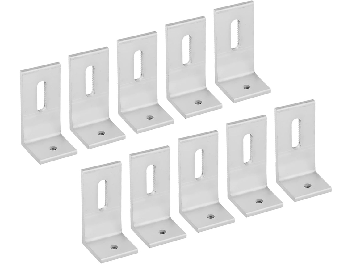 Suporte Para Painel Solar Com Em L, Liga De Alumínio 90 Graus, Base Em Formato De Z, Para Caravanas, Barcos, Telhados E