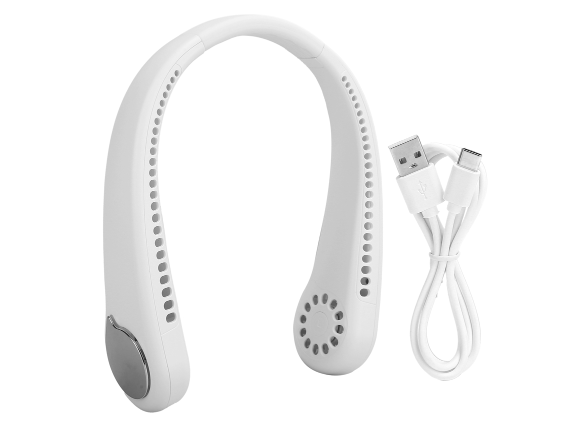 Ventilador Sem Lâmina Pendurado No Pescoço (carregamento Usb, Bateria Interna)