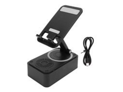 Aetheria suporte para Celular com Alto falante Bluetooth Rotativo 360 Graus Antiderrapante para Casa e Viagem