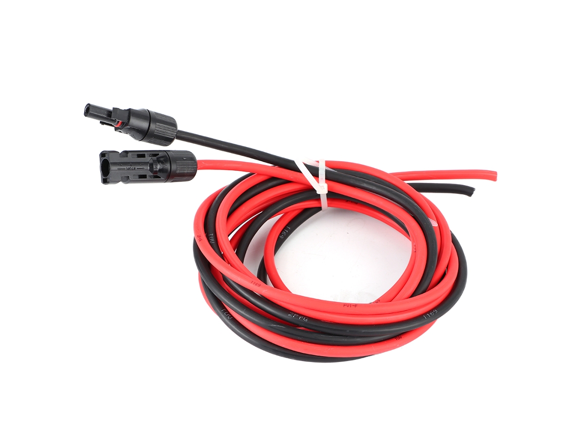 Cabo de extensão para painel solar (especificação 10 AWG, com conector MC4)