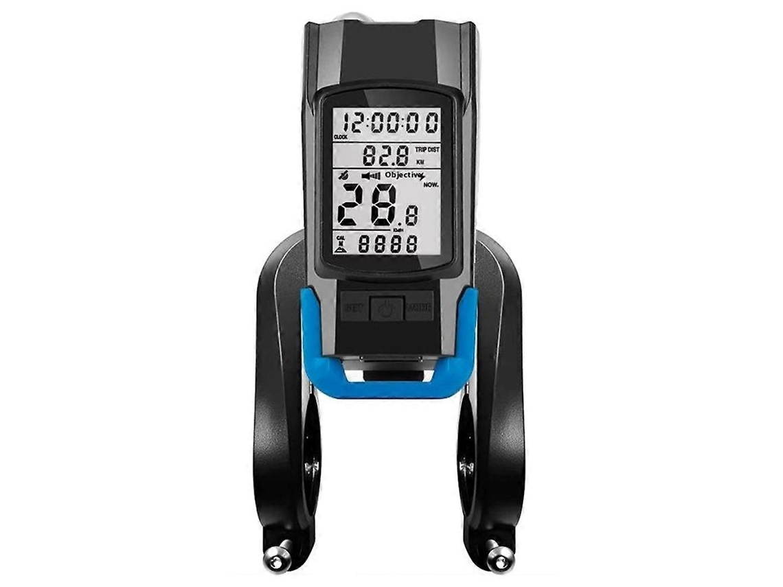 Lurelia Luz De Bicicleta Computador De Bicicleta Gps Sem Fio 3 Em 1 Com Velocímetro, Luz E Buzina De 120 Db, Multicolorido