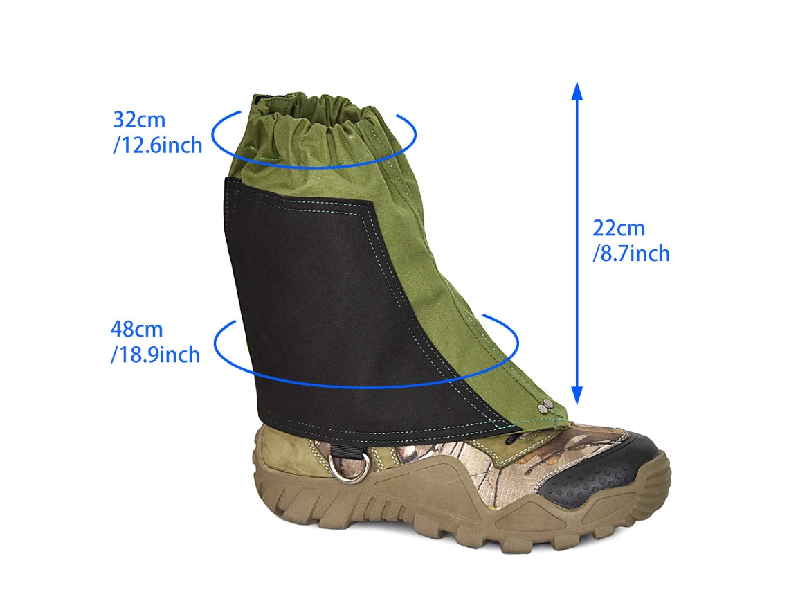 GAITERS de lona Business para caminhada e escalada, impermeáveis