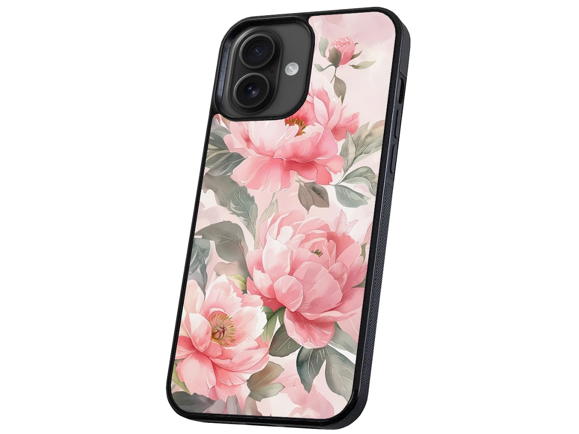 Capa Para Iphone 17 Com Estampa De Flores