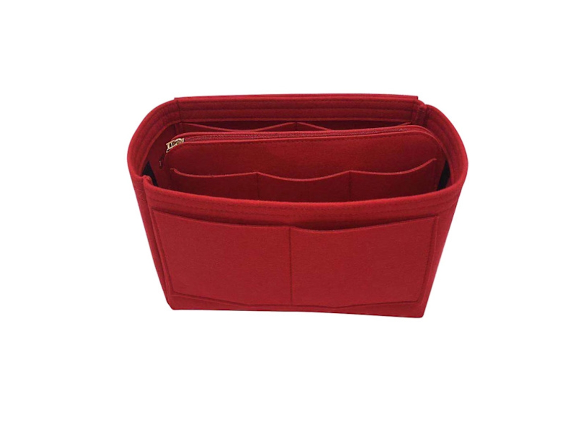 Mala de viagem com desconto, bolsa organizadora, feltro, feminina, 3 tamanhos, vermelha AQUAFORGE