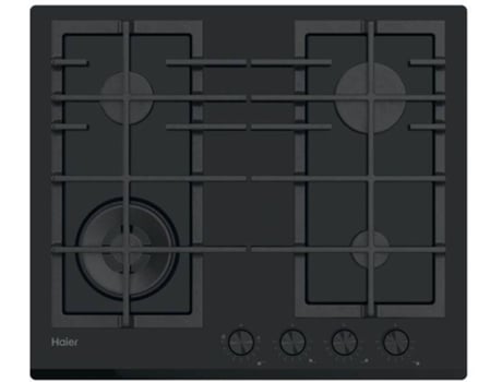 Placa de Gás HAIER HAVG6BF4HB/1 (Gás Natural - 59.5 cm - Preto)