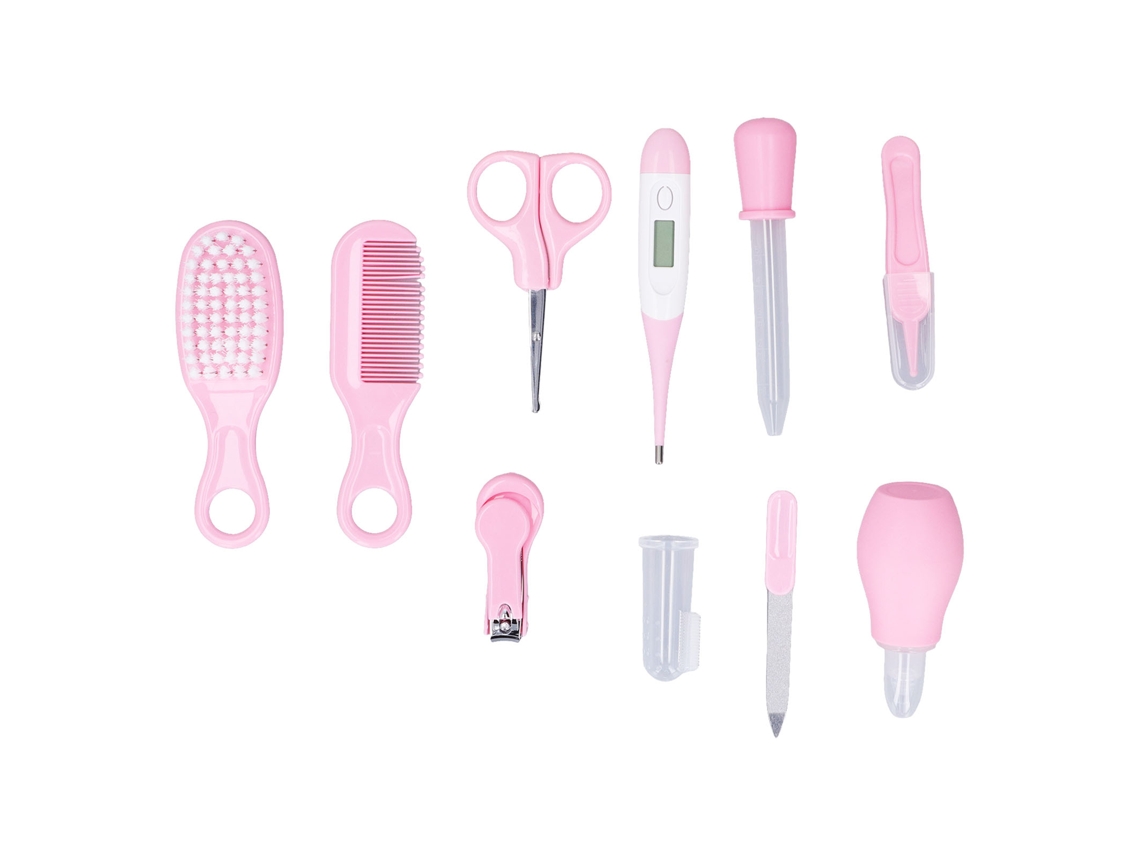 Kit de Cuidados Bebê LAXISCREED 10pcs Rosa Leve Portátil