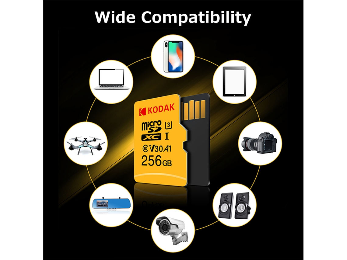 Cartão de Memória Micro Sd LAXISCREED 256gb U3 4k