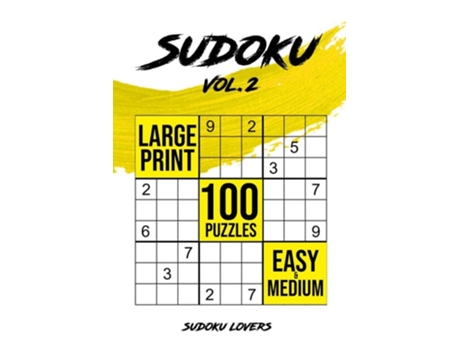 Livro Sudoku Large Print 100 Easy And Medium Puzzles De Soduko Lovers (inglês)