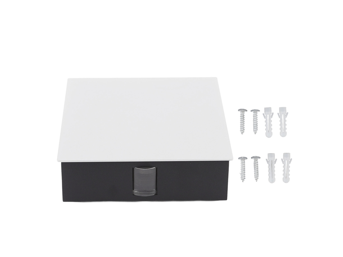 2026 lâmpada de Parede Led Alumínio Branco Quente 6w 2led Iluminação para Cima e Baixo Impermeável Quadrada Ac85 265v