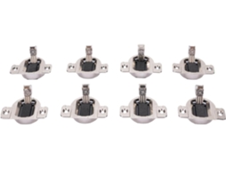Conjunto De 8 Dobradiças Compactas 33cm Com Fechamento Automático 110 Graus, Em Liga De Zinco, Para Substituição Por